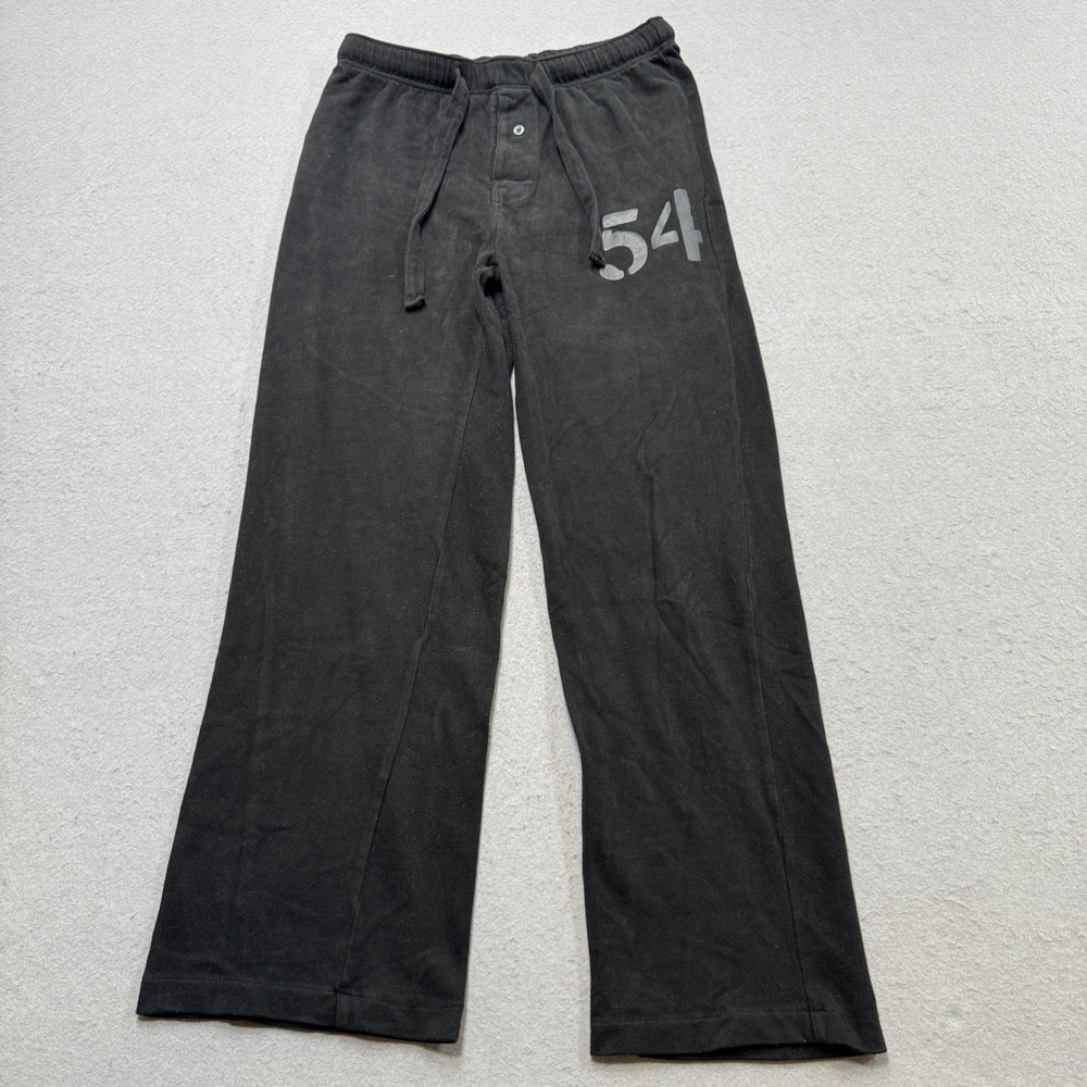 Old Navy Sweatpants Men's XS Black Faded Relaxed Fit Cotton Knit Lounge Pajamas